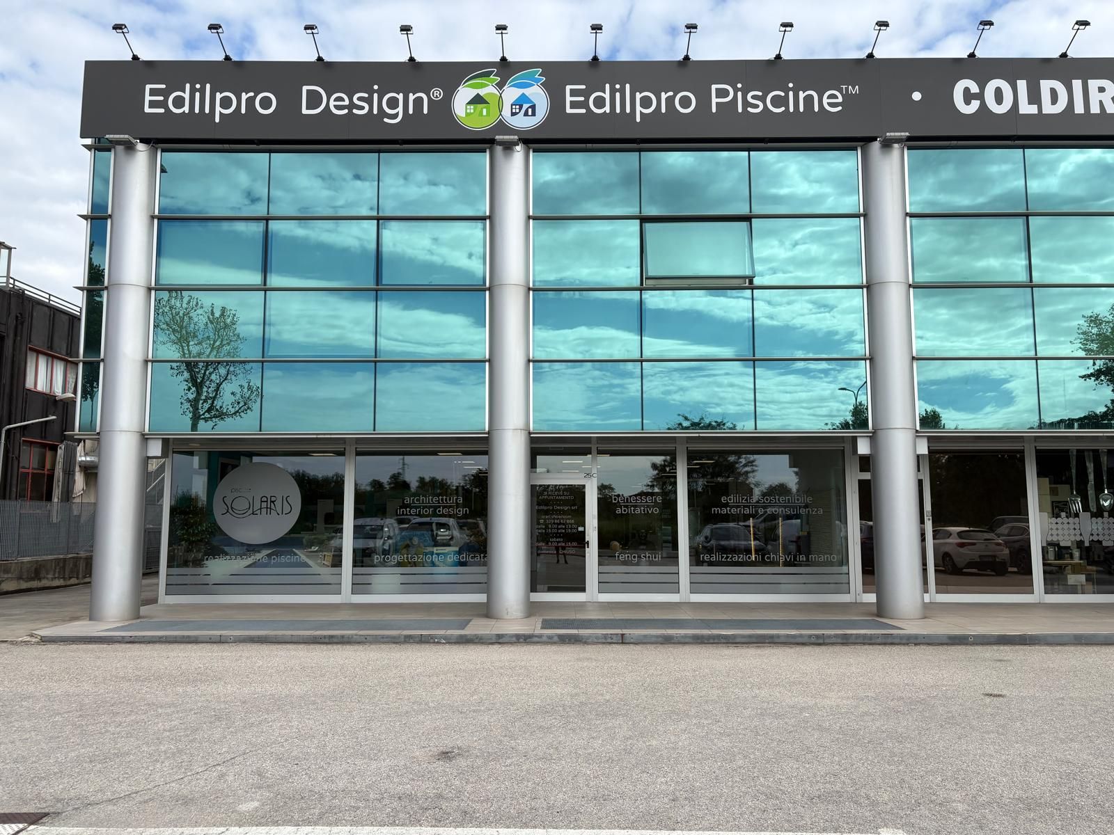 La sede Edilpro Design ed Edilpro Piscine a Soave